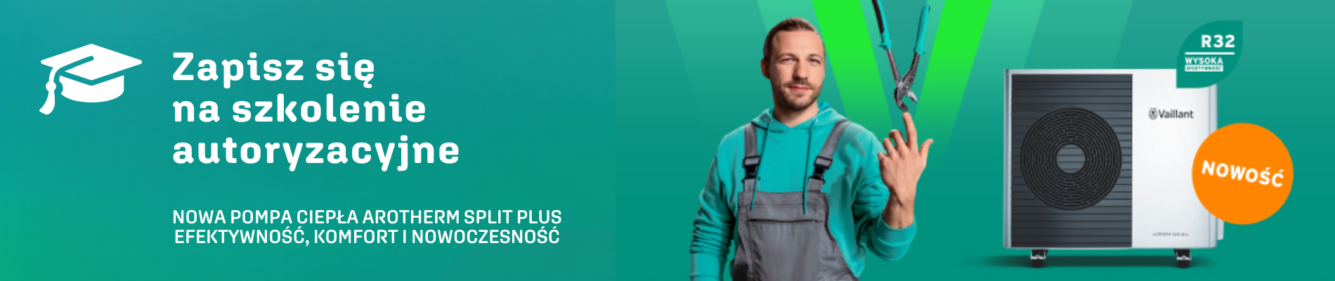 Szkolenie autoryzacyjne Vaillant aroTHERM Split plus - baner