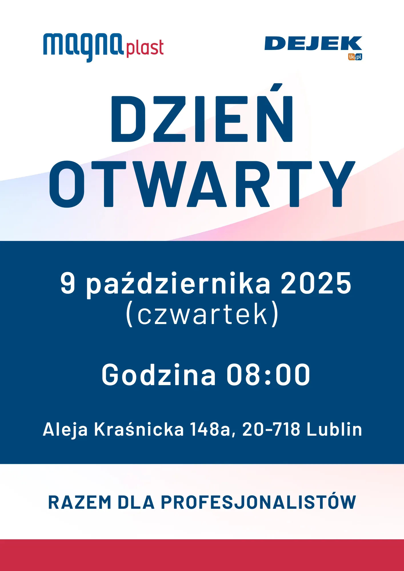 Dzień Otwarty z Magnaplast - plakat