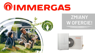 IMMERGAS - Nowości i wycofania w ofercie od 01.04.2023.
