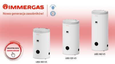 Nowa generacja zasobników ciepłej wody użytkowej Immergas UBS V3
