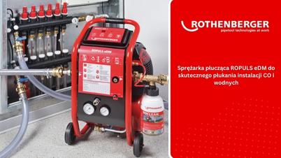 Rothenberger - Sprężarka płucząca ROPULS eDM do skutecznego płukania instalacji CO i wodnych