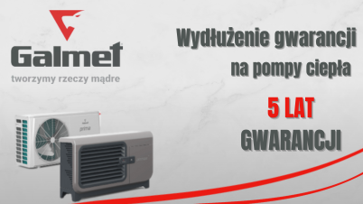GALMET - Wydłużona gwarancja na pompy ciepła Airmax³ i Prima