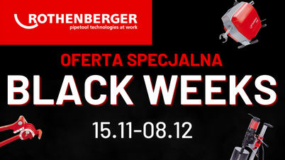 "BLACK WEEKS" - ODKRYJ WYJĄTKOWE PROMOCJE NA NARZĘDZIA ROTHENBERGER