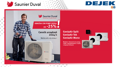 SAUNIER DUVAL - Nowy cennik pomp ciepła 2024/1 już dostępny
