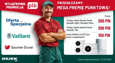 VAILLANT SAUNIER DUVAL - PRZEDŁUŻAMY akcję VSD z premią za pompy ciepła i kotły ciepła!