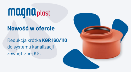 Nowa redukcja KGR 160/110 w ofercie MAGNAPLAST