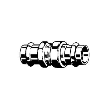 Złącze Profipress VIEGA 2650 jednoczęściowy, brąz / brąz, 54 mm (mz x mz), 136 mm
