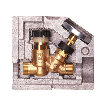 Zawór Thermo DN20 GZ, 30-50st C z izolacją i termometrem