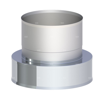 Zakończenie wylotu rury dwuściennej z podłączeniem nasady obrotowej fi 200mm (1,0)