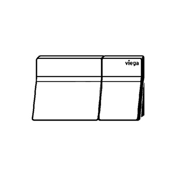 Przycisk do WC ekspozycyjny Prevista Visign for More 200 nr wzoru 8641.19 klawisz: szkło czarne