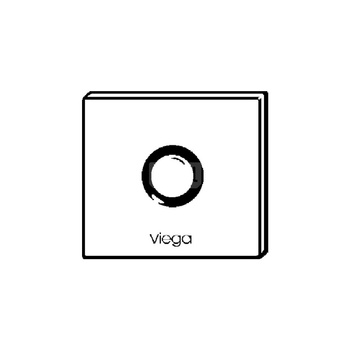 Płytka maskująca Visign for More 100 metal, szkło, nr wzoru 8351.8 płytka maskująca: aluminium stalowy