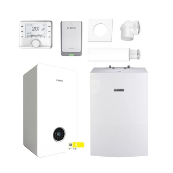 Pakiet: Gazowy kocioł kondensacyjny wiszący PAK GC5700iW24P+WD160B+2581+CW400+K30RF