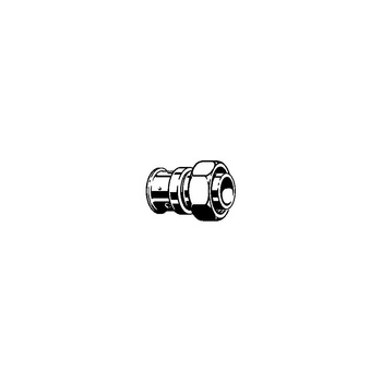 Dwuzłącze VIEGA 4722P, brąż, 20 mm x 3/4'' (pz x gw)