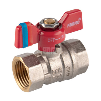 Zawór kulowy FERRO F-COMFORT 1/2'' GW, uchwyt: motylek