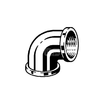 Łuk 90' VIEGA 1612 jednoczęściowy, mosiądz (chromowanie) / mosiądz, 3/4'' (gw x gw)