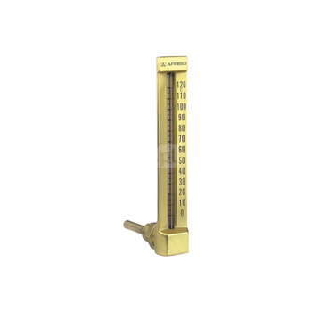Termometr szklany AFRISO VMTh 110 aluminium 0-120'C GZ 1/2'', poł. z tyłu 100 mm