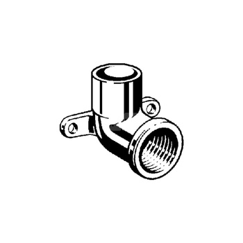 Kolano ze złączką naścienną 90' VIEGA 94472G jednoczęściowy, brąz / brąz, 1/2'' x 12 mm (gw x gw)