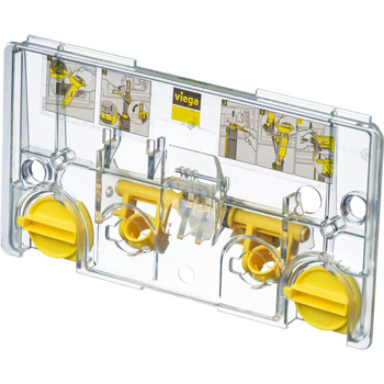 Osłona VIEGA 858078 (akcesorium) do spłuczek tworzywo sztuczne, kolor żółty / szary