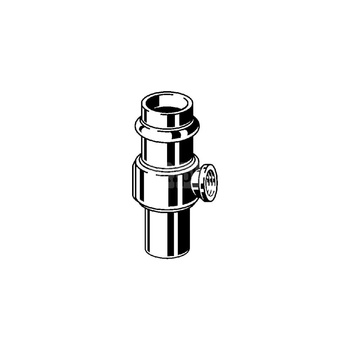 Trójnik VIEGA 22174 brąz (stan surowy) 22 mm x 1/4'' x 22 mm x 22 mm (mz x gw x kw)