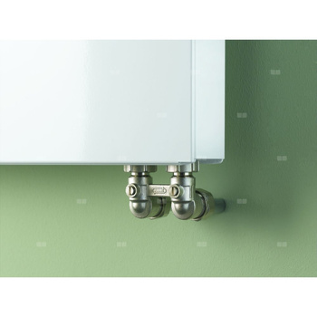 Kermi®X2®Plan-V Typ22 wys755x102x805mm biały, 10 bar, zaworowy, prawy, z osłoną