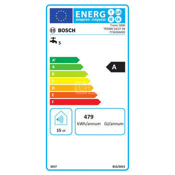 Przepływowy podgrzewacz wody TR5000 24/27 EB sterowany elektronicznie