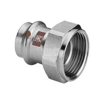 Dwuzłącze VIEGA 1763, stal nierdzewna / stal nierdzewna, 28 mm x 1 1/2'' (zw x gw)