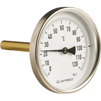 Termometr bimetaliczny AFRISO BiTh I, D211 fi 63 mm -20…60'C tuleja 40 mm połączenie ax