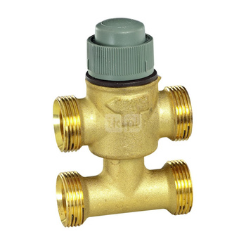 Zawór 3-dr. z obejściem, DN15, kvs=1,0, regulacyjny, uszczelnienie płaskie