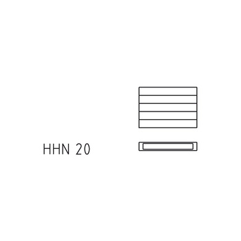 Ściana grzewcza Kermi Heizwand HHN Typ20 BH560x72x5200mm QN4857, weiß, 6bar, o. Abd, AB 12