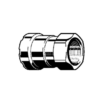 Megapress S-złączka przejściowa z SC-Contur stal niestopowa, powłoka cynkowo-niklowa, przyłącze zaprasowywane, gw Rp, nr wzoru 4312 dopuszczenie VdS centralne ogrzewanie zgodne z AGFW FW 524 DN: 20 D: ¾ Rp: ¾
