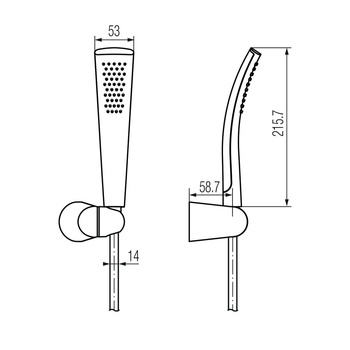 ROSE Zestaw punktowy natryskowy