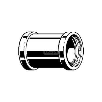 Mufa Sanpress VIEGA 23155XL jednoczęściowy, stal nierdzewna (stan surowy) / stal nierdzewna (stan surowy), 64 mm (mz x mz), 110 mm