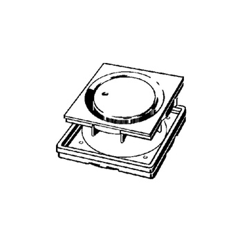 Kratka VIEGA 49218 kwadratowa twotrzywo sztuczne 100x100mm do wpustu