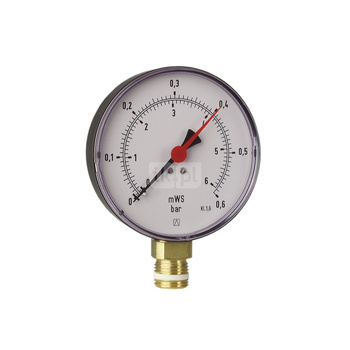 Manometr z rurką Bourdona AFRISO HY 0/10 bar G1/2B radialne fi 100 mm, kl. 1.6%