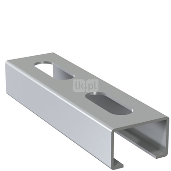 Szyna montażowa NICZUK SZW, gr. 1.25 mm, dł. 2000 mm, stal nierdzewna (ocynk galwaniczny)