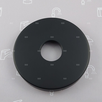 Rozeta z uszczelką do baterii wannowej wolnostojącej MOZA BLACK