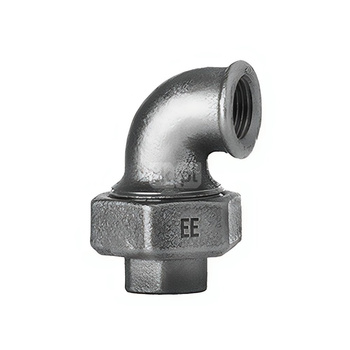 Śrubunek kątowy ODLEWNIA ZAWIERCIE 95oru żeliwo (ocynk) 3/8'' (GW), z uszczelką