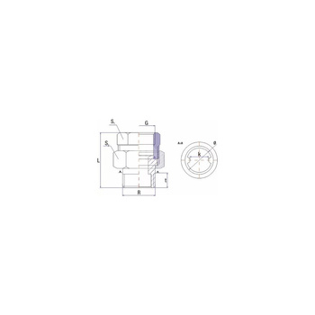 Złączka UNIPAK 0R43410143, 1'' (GW x GZ)