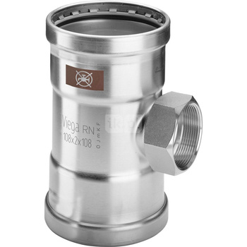 Trójnik VIEGA 17172XL stal szlachetna 108 mm x 3/4'' x 108 mm (zz x gw x zz)