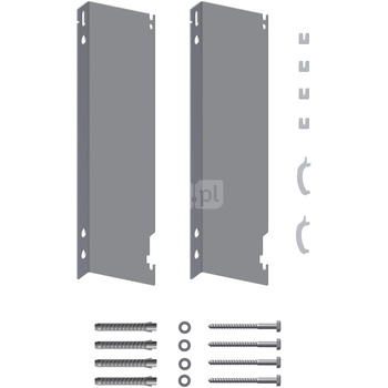 Wieszak kątowy do grz. higienicznycho wysokości 500 mm