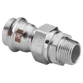 Dwuzłącze VIEGA 1765, stal nierdzewna / stal nierdzewna, 18 mm x 3/4'' (zw x gz)