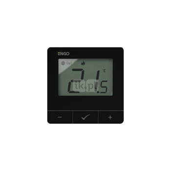 Regulator temperatury ENGO CONTROLS E25-230B bezprzewodowy Zigbee z wyświetlaczem, montaż natynkowy