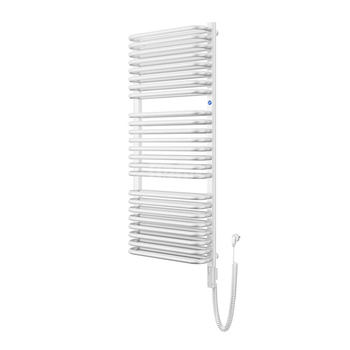 Grzejnik elektryczny (suszarka) INSTAL-PROJEKT STANDARD 3D ELECTRO, wym. 1173 (1278 z grzałką)/500 mm, kolor biały połysk,  moc 900 W