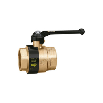 BALLSTOP - Zawór kulowy z wbudowanym zaworem zwrotnym. Z dźwignią ręczną 1 1/2"