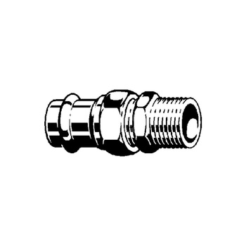 Złącze przejściowe Profipress VIEGA 2654 Jednoczęściowy, brąz / brąz, 22 mm, 1'' (mz x GZ), 79 mm