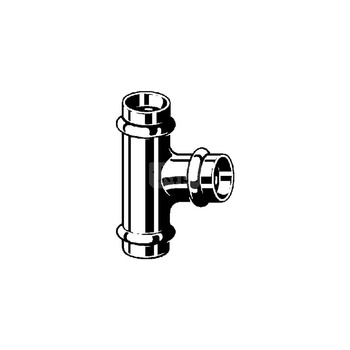 Trójnik VIEGA 2418 Cu (stan surowy) 28 mm x 15 mm x 22 mm (mz x mz x mz)