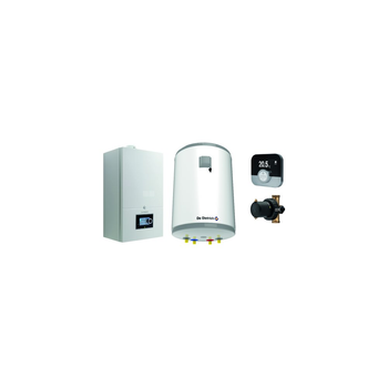 Pakiet - Kocioł gazowy jednofunkcyjny DE DIETRICH Virtuens Smart 15 kondensacyjny wiszący 2.6 - 16.3 kW + RegulatorSMART TC + Zasobnik c.w.uAQUAvie100 + Filtr magnetyczny XS90 A