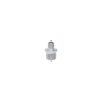 Nypel UNIPAK GEBO Fitting redukcja, żeliwo (czarny), 1'' x 1/2'' (GZ)