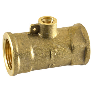 Trójnik mosiężny z miejscem na czujnik temperatury Gwint 3/4" do HYDROCAL