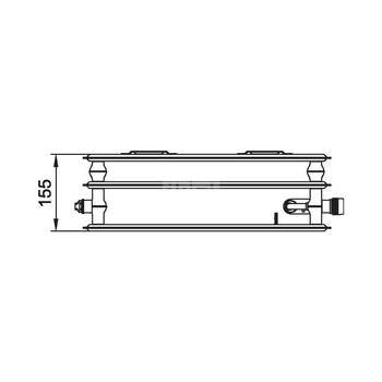 Grzejnik płytowy typ 30 KERMI X2 Profil-V wym. 600 x 900 mm, kolor biały, moc 1286 W